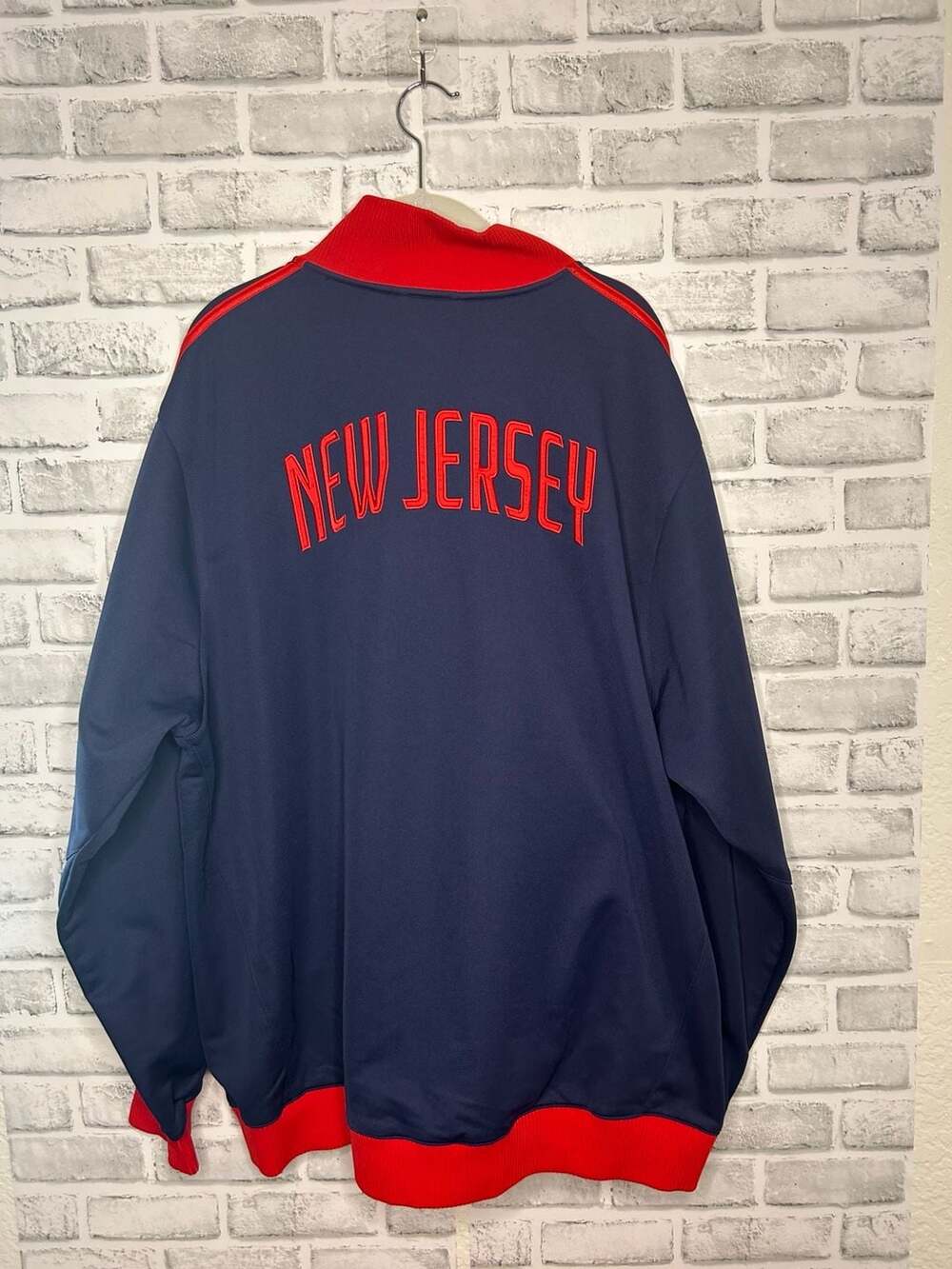 Vintage Adidas New Jersey Nets NBA Basketball Full-Zip Track Jacket - Picture 2 of 4